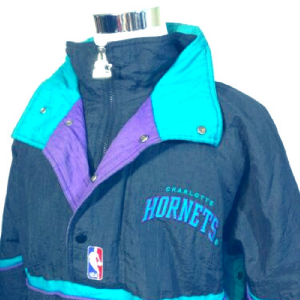 Vintage STARTER Charlotte Hornets Jacket Men Large